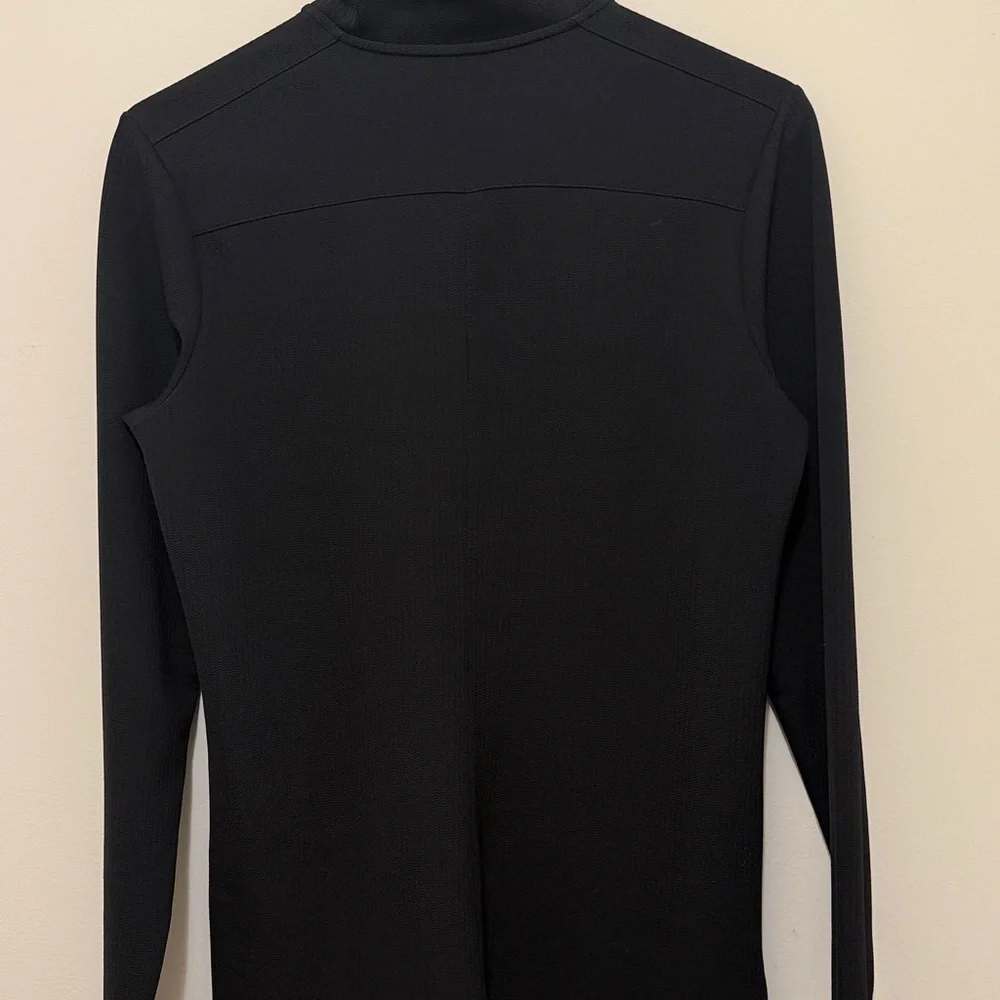 Like New-Women's Marshall University Nike Black and White Quarter-Zip Top - Picture 3 of 5
